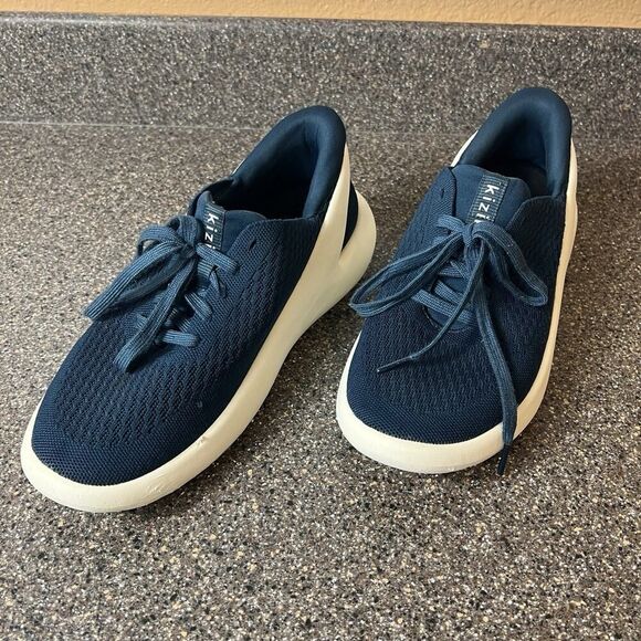 Kizik Roamer Tidepool Shoe Womens Sz 10 Blue Low Top Sneaker Hands Free Mens 8.5 - Picture 2 of 11